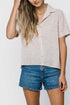 Nina-Roll Cuff Short Sleeve Shirt